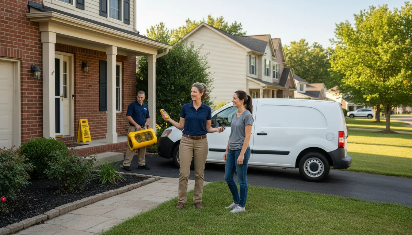 Residential water damage restoration in Satsuma, AL